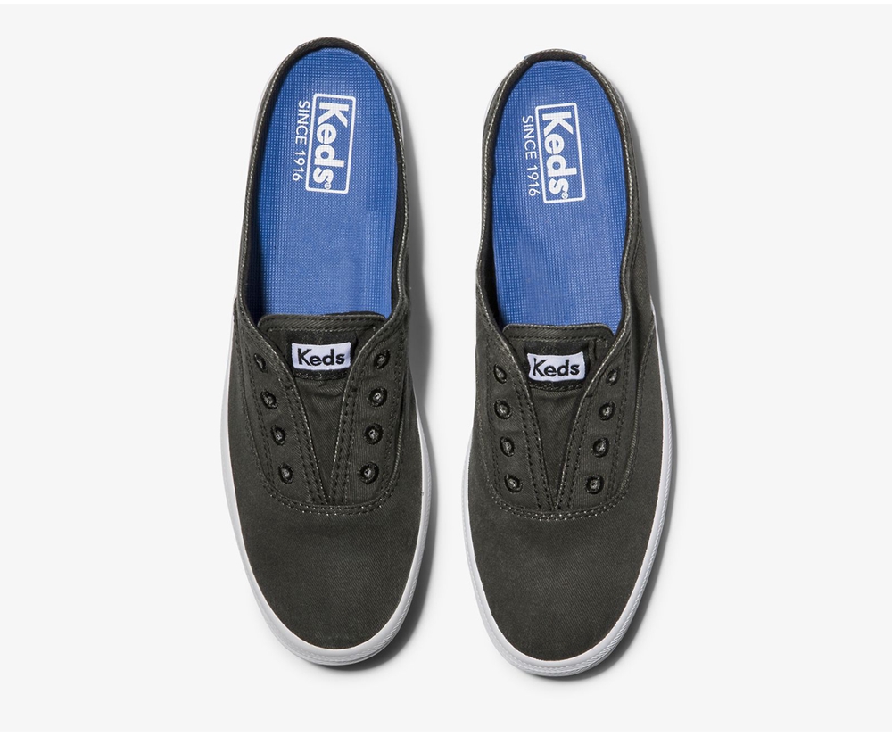 Mules Keds Mujer Gris Oscuro - Moxie Washable - 509-FYNGPH